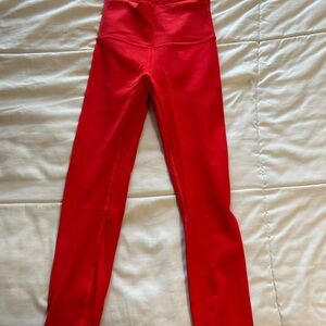lululemon athletica Vibrant red Leggings new without tags